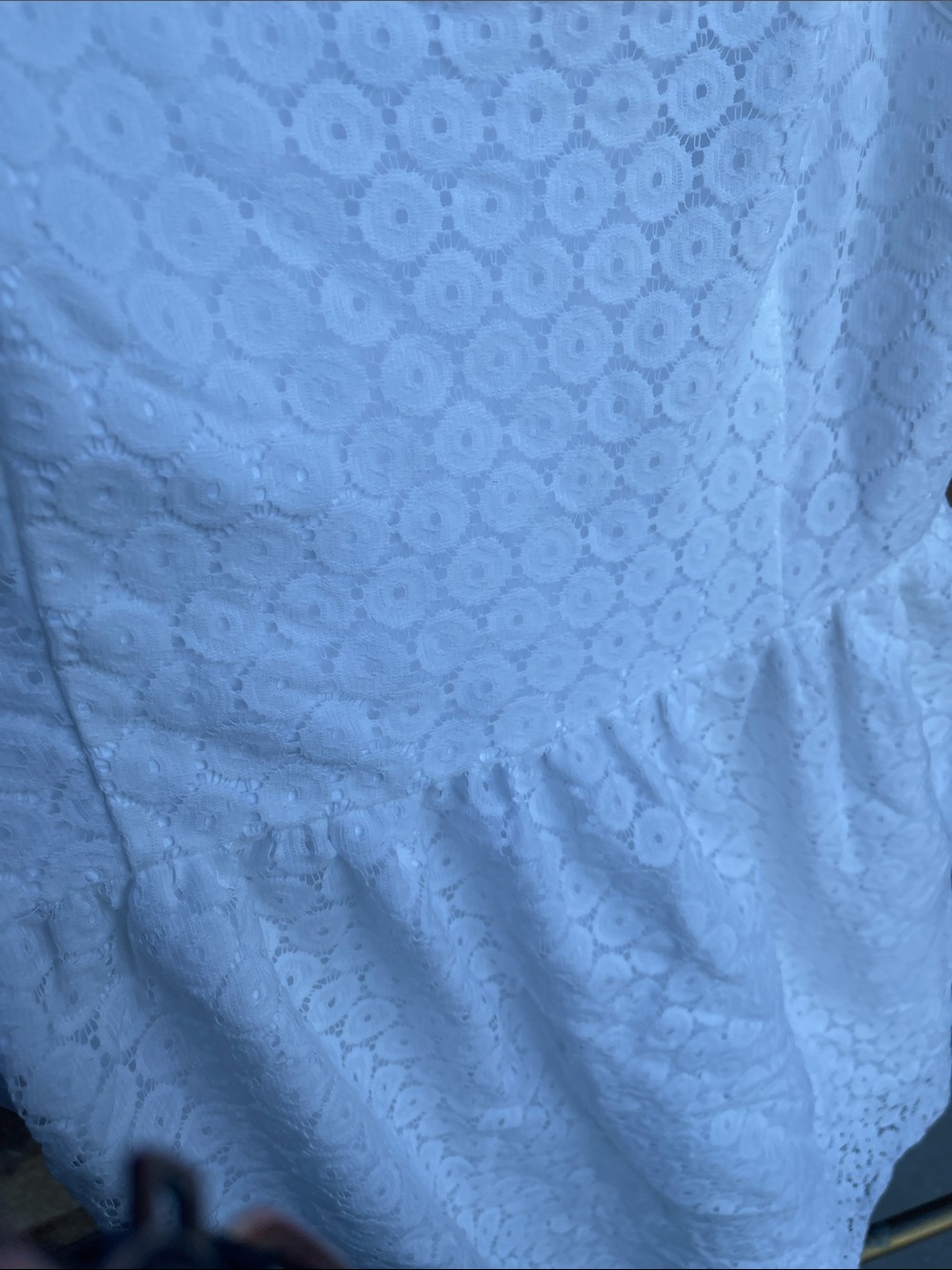 Kensie White Eyelet Lace Dress - Picture 3 of 4